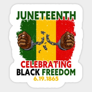 Juneteenth, Celebrating Black Freedom, 6-19-1865, Black History, Sticker